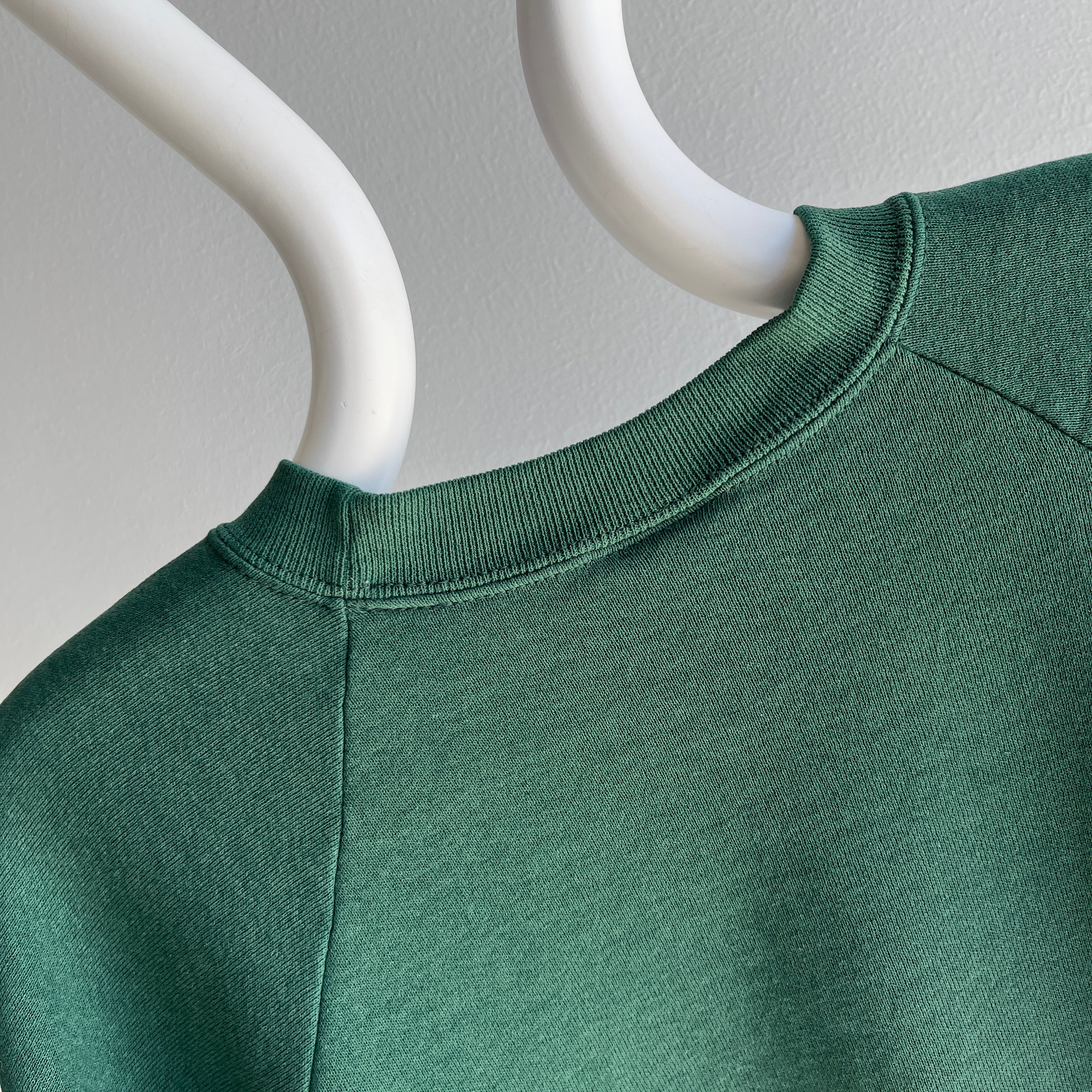 1980s Rad Sun Faded Forest Green Nice Worn Sweatshirt