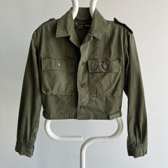 1970 KL Monetex 96-100 Herringbone Twill Crop Military Jacket