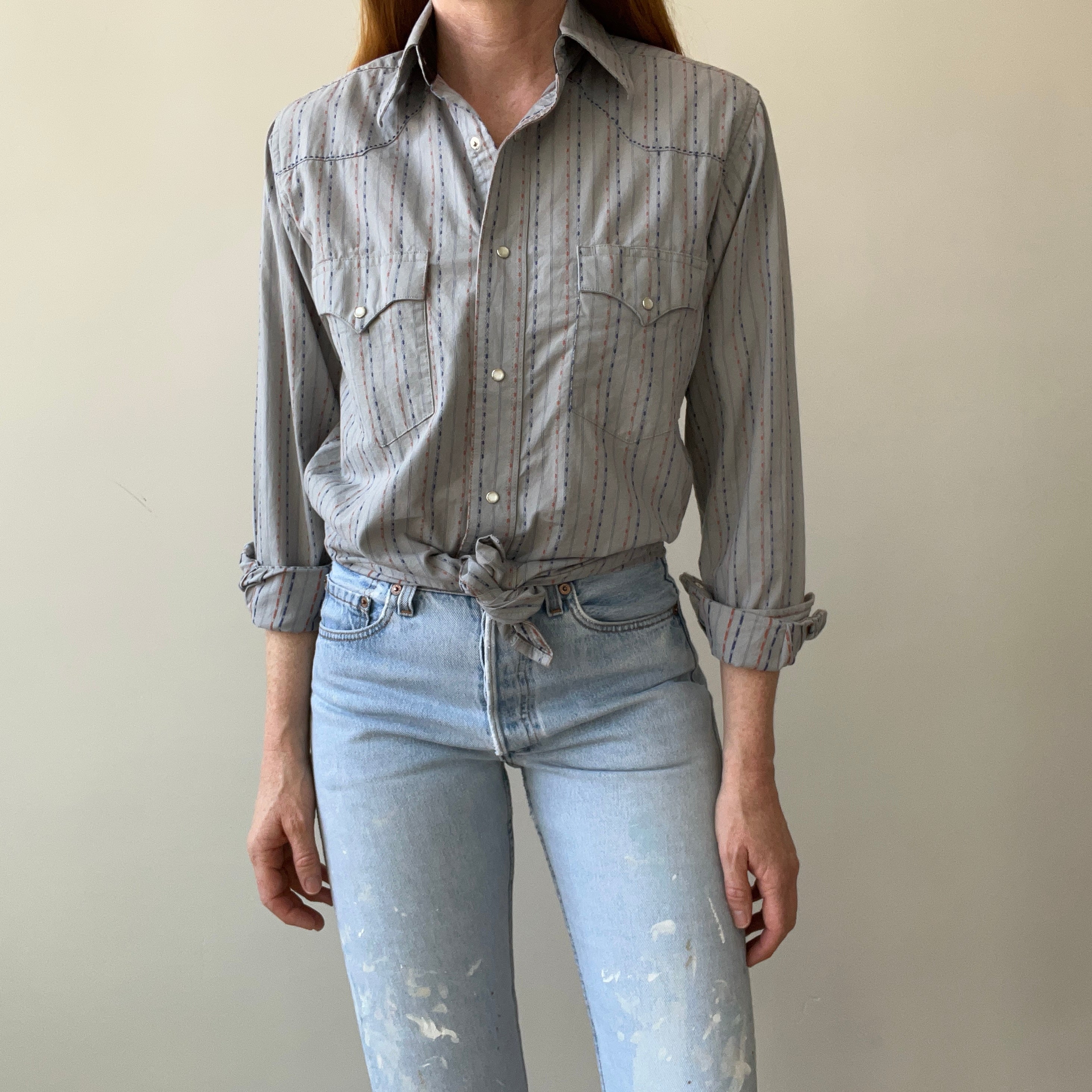 1980's Wrangler Western Button-Up Shirt
