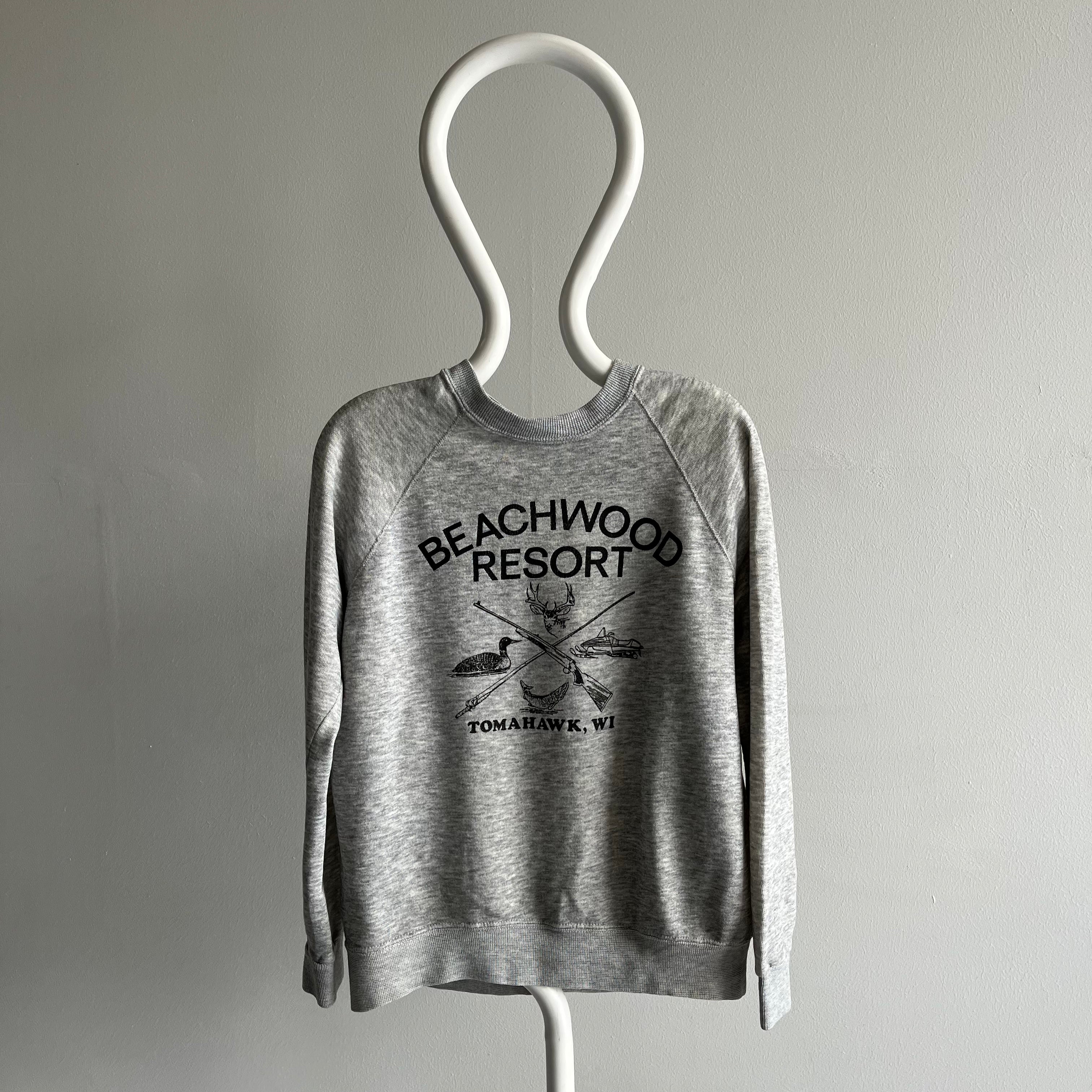 1980s Beachwood Resort - Tomahawk, Wisconsin - Sweatshirt!