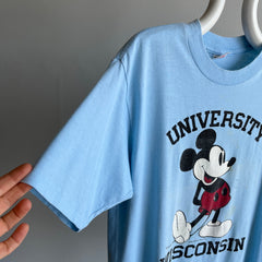 1980s Mickey Mouse University of Wisconsin Stained T-Shirt