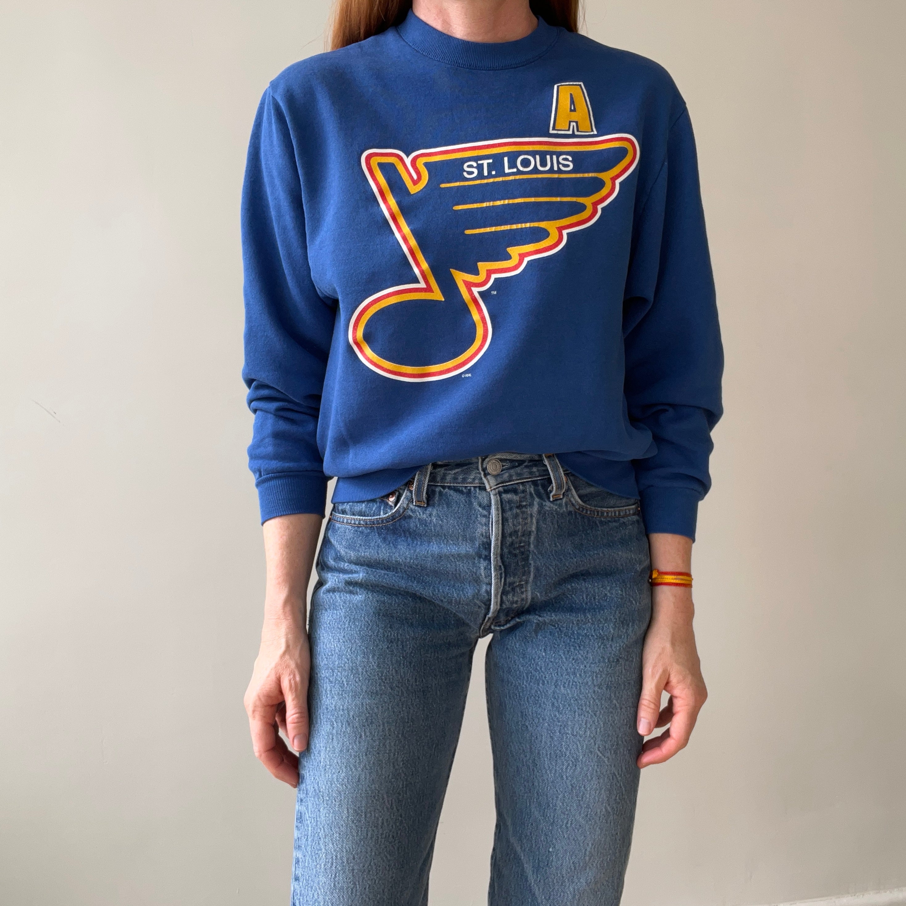 1990s St Louis Blues Hockey Sweatshirt