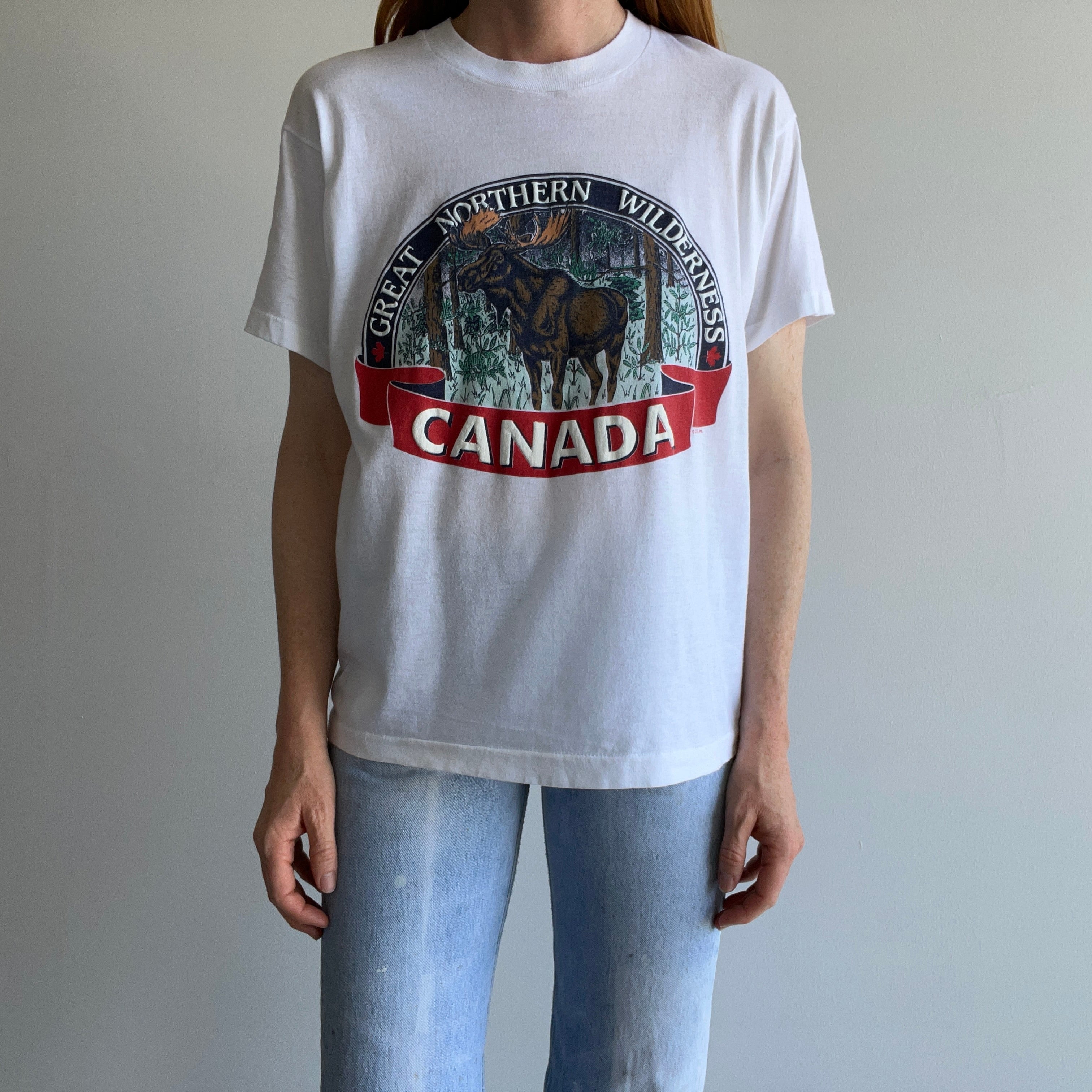 1980s Canada - Great Northern Wilderness Cotton Single Stitch T-Shirt