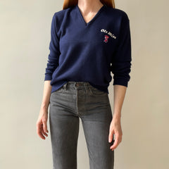 1980s Ole Miss V Neck Sweater