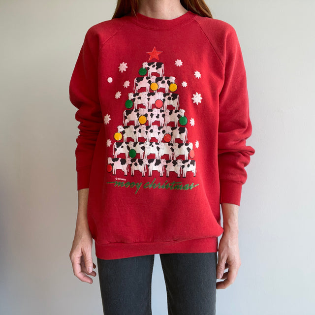 1980s Mooy Christmas Sweatshirt - Show Stopper