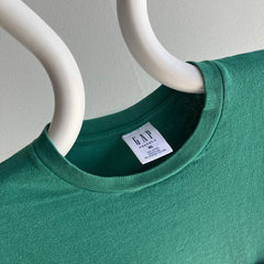 1990s USA Made Gap Green Pocket T-Shirt