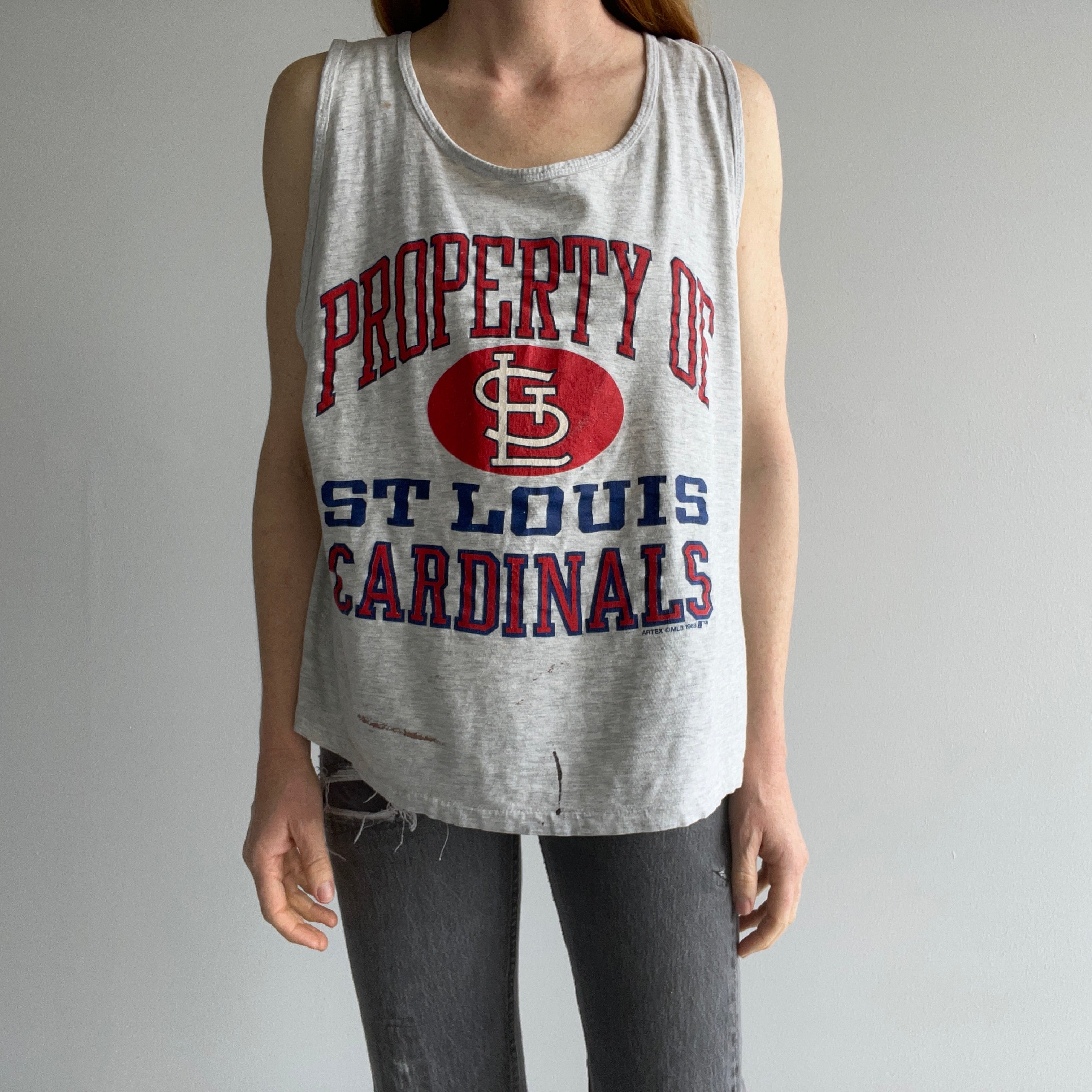 1988 Beat Up and Soft Saint Louis Cardinals Cotton Tank Top