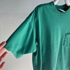 1990s USA Made Gap Green Pocket T-Shirt