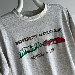 1980s Thinned Out Tattered and Torn University of Colorado T-Shirt