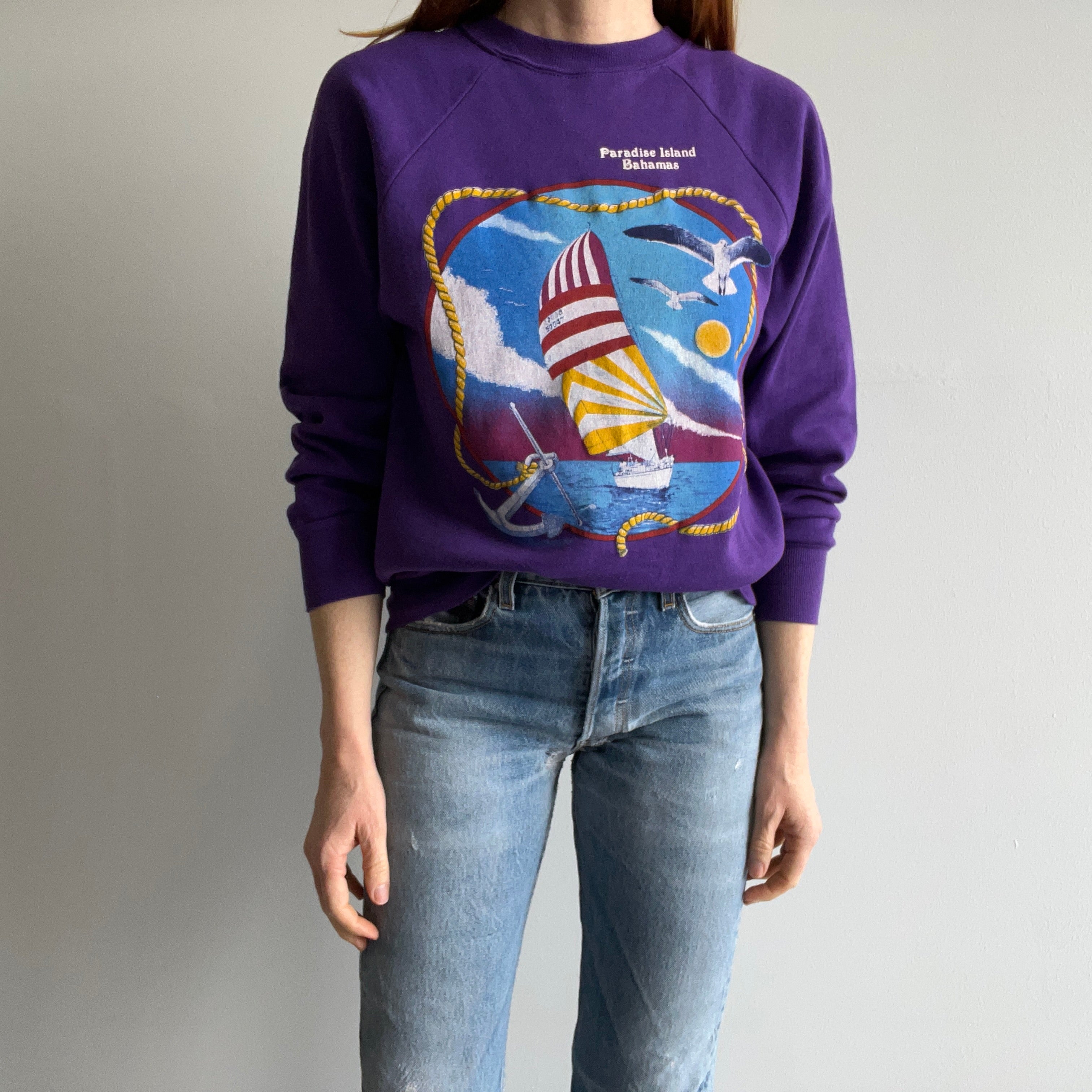 1980s Paradise Island, Bahamas Tourist Sweatshirt by Sherry