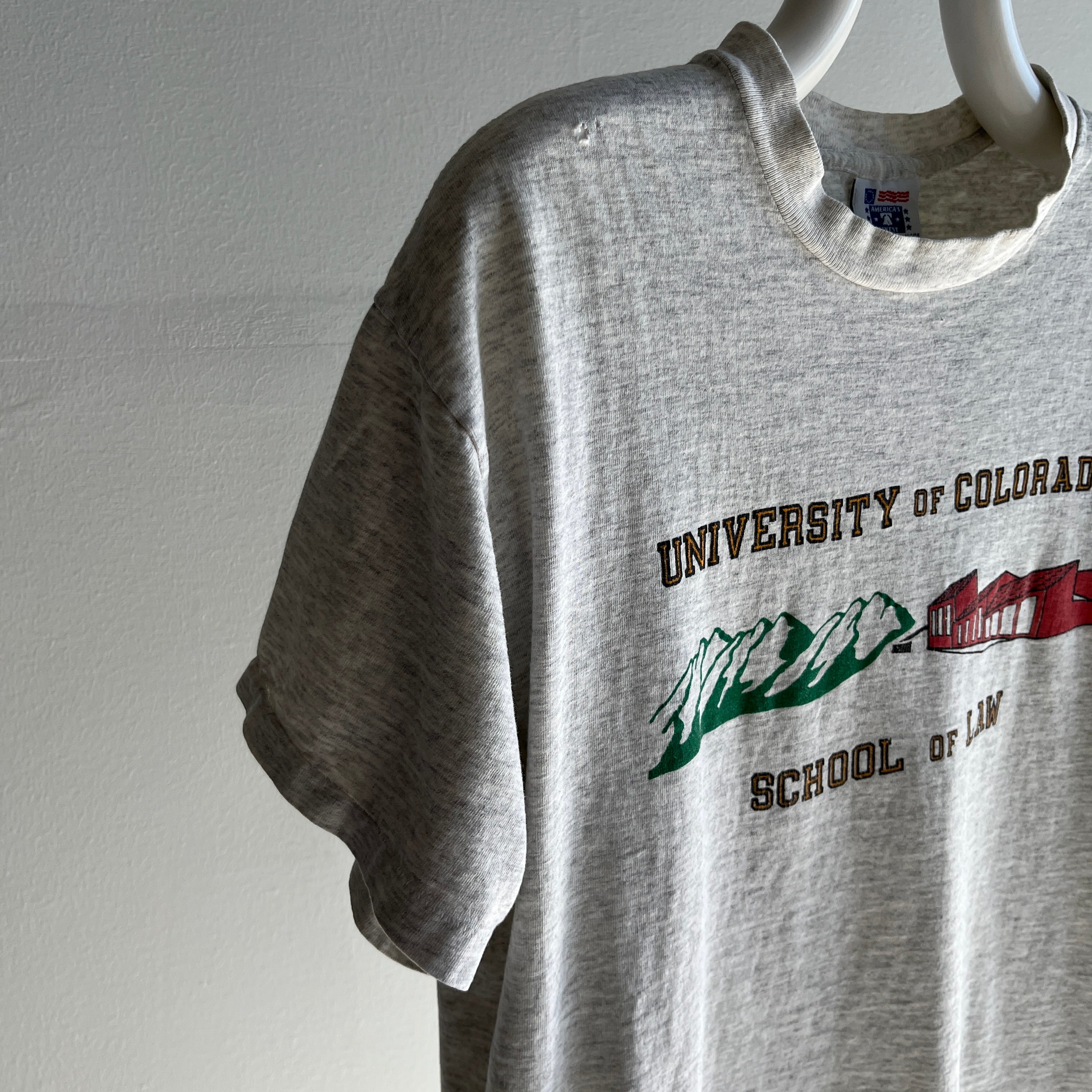 1980s Thinned Out Tattered and Torn University of Colorado T-Shirt