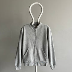 1980/90s Insulated Gray Zip Up Sweatshirt