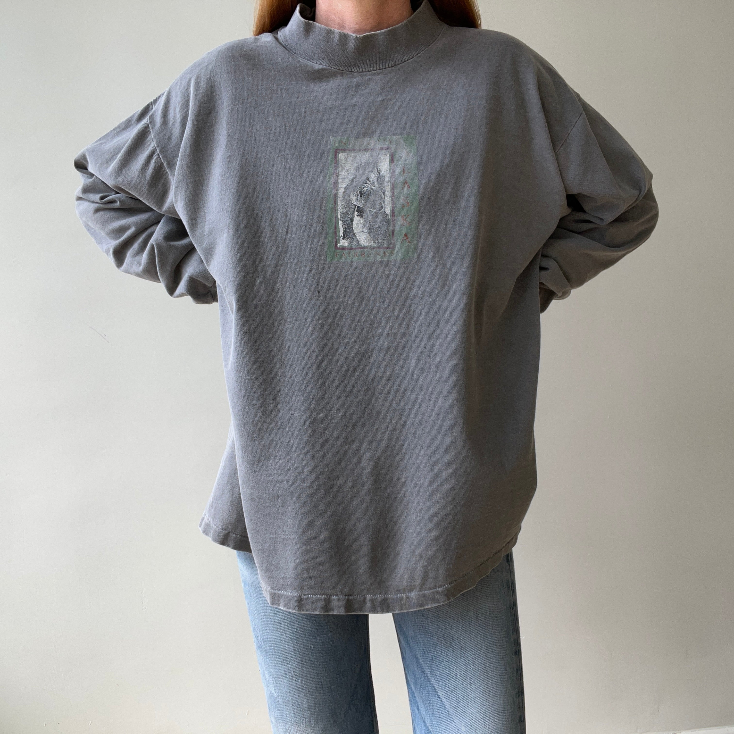 1990s University Alaska Fairbanks Long Sleeve T-Shirt