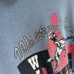 1980s Western Wear Wild Thing Polo Sweatshirt - Lots to Take in Here