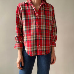 1980s Ralph Lauren Shorter Long Sleeve Cotton Flannel - USA Made