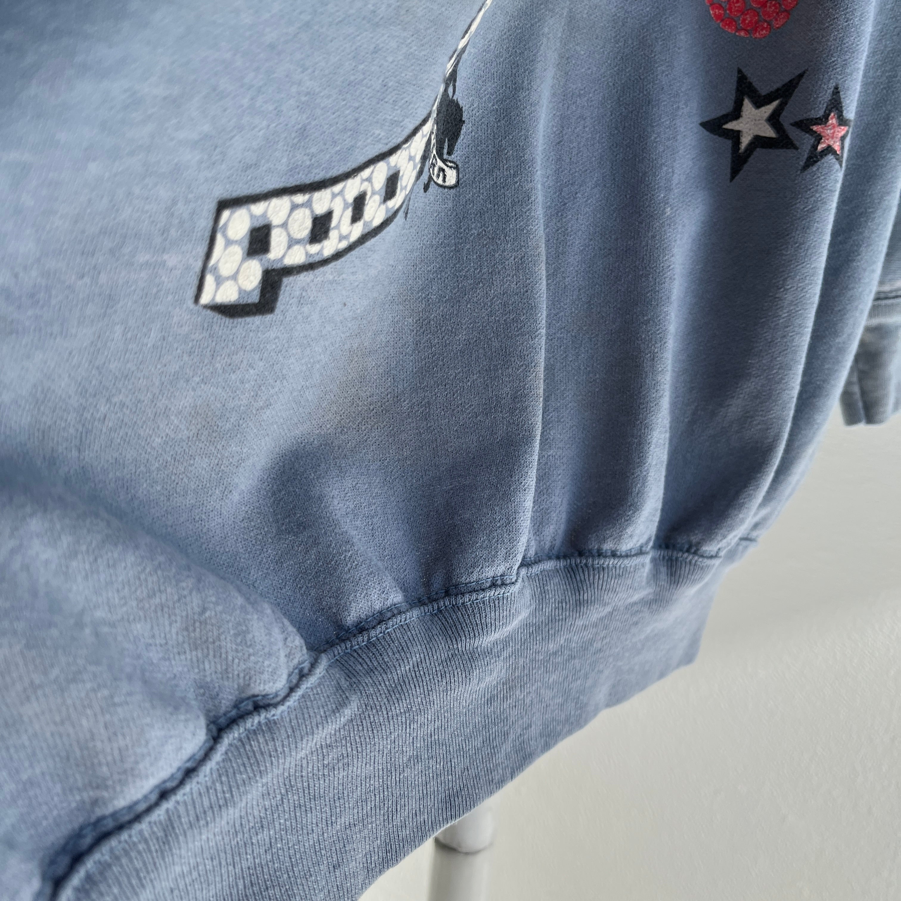 1980s Western Wear Wild Thing Polo Sweatshirt - Lots to Take in Here