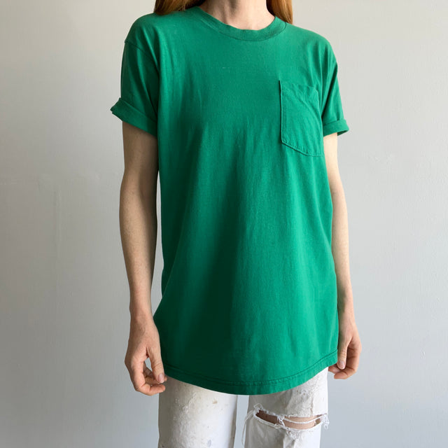 1990/2000s Slouchy Kelly Green Pocket T-Shirt by FOTL