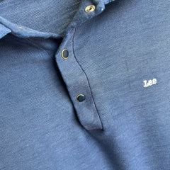 1970/80s Lee Brand Beat Up and Sun Faded Polo Shirt with Snaps!