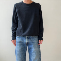 00s Heavy Weight Blank Black Sweatshirt par FOTL - Structuré