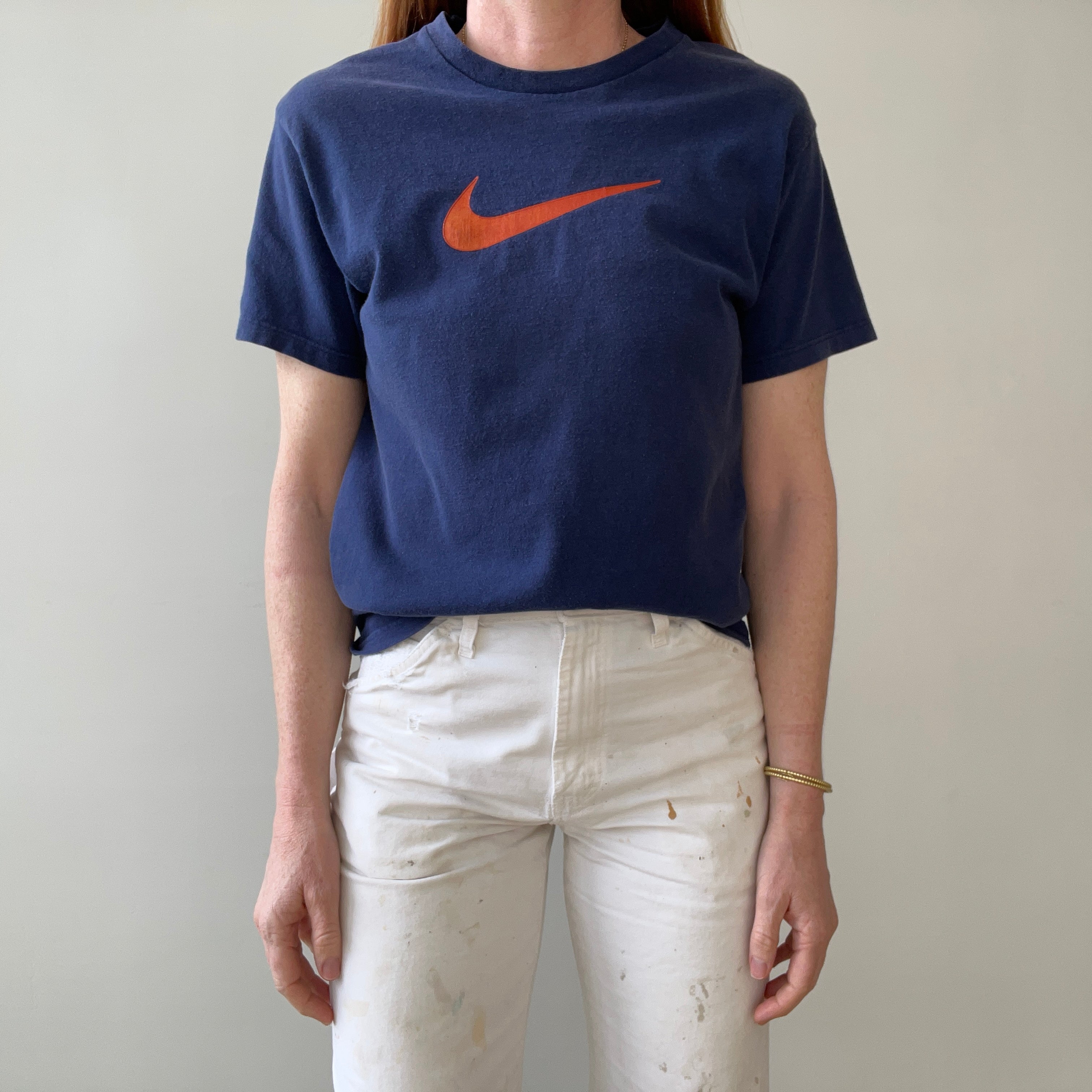 1990s Navy Blue Nike T Shirt - USA Made