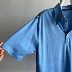 1980s Blank Sky Blue Golf Polo Shirt - Grandpa Chic