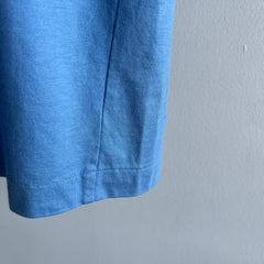 1980s Blank Sky Blue Golf Polo Shirt - Grandpa Chic