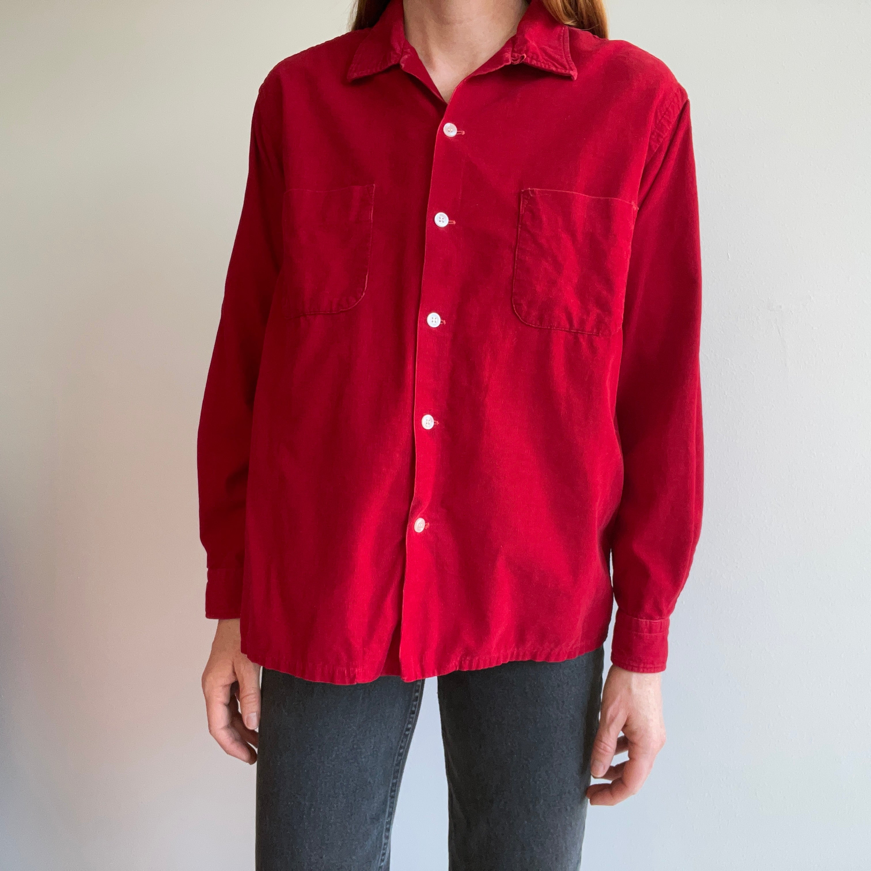 1960s Mancrest Thin Corduroy Cotton Shirt - THIS!!!