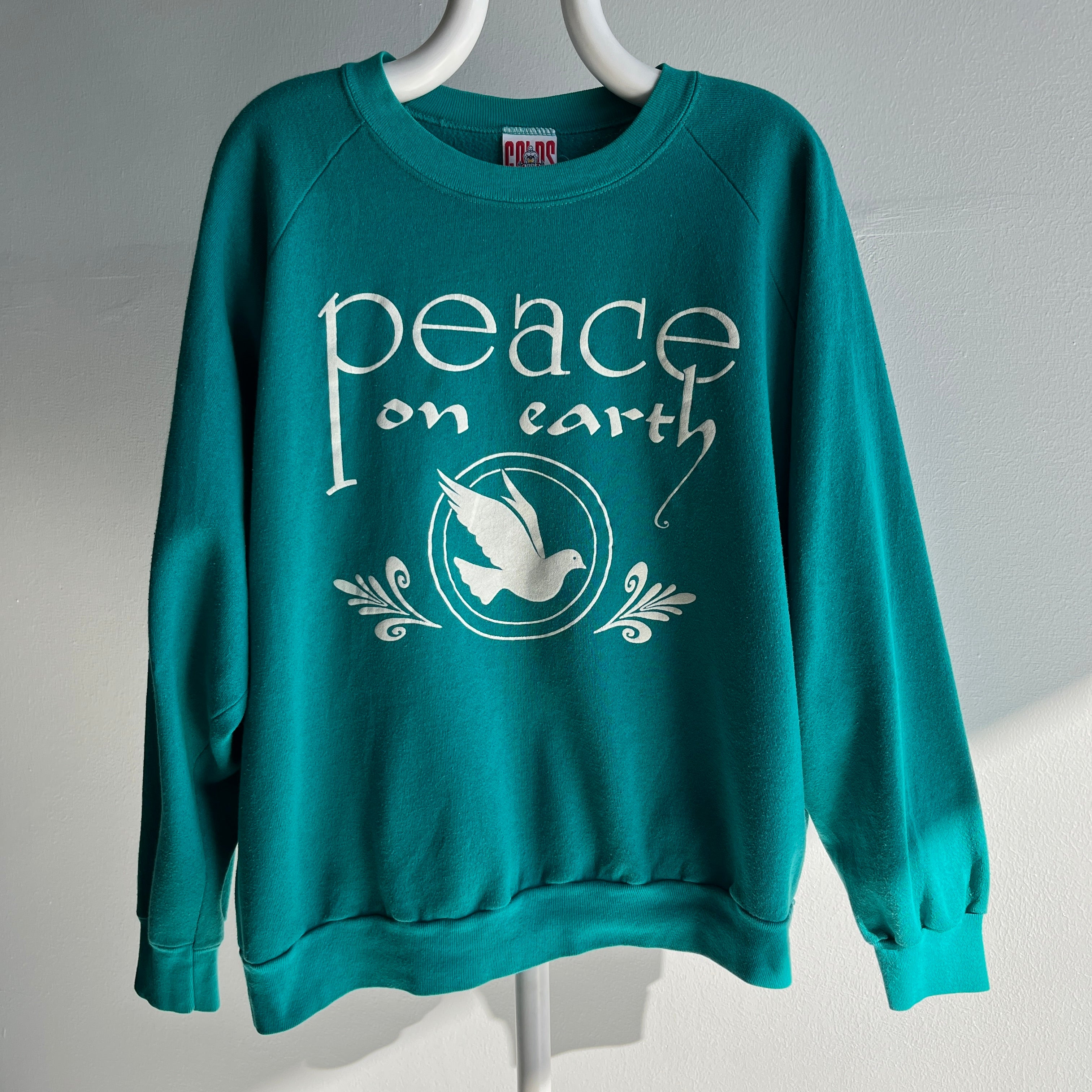 1980s Peace on Earth Sweatshirt - A Beauty