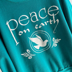 1980s Peace on Earth Sweatshirt - A Beauty