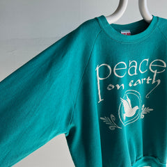 1980s Peace on Earth Sweatshirt - A Beauty