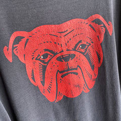 1990s Red Dog Bulldog Front and Back Nicely Worn T-Shirt