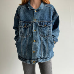 1980s Venezia Incredible Cinched Back Denim Jean Jacket - The Pockets!