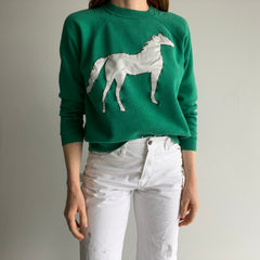 1980s DIY Running Horse Sweatshirt - Awwww