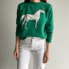 1980s DIY Running Horse Sweatshirt - Awwww