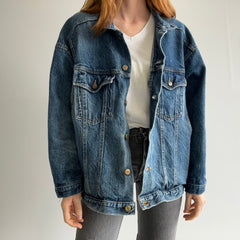 1980s Venezia Incredible Cinched Back Denim Jean Jacket - The Pockets!