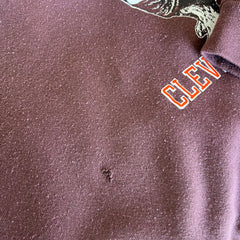 1970/80s Sun Faded Cleveland Browns - Dawg Pound - Sweatshirt by Artex