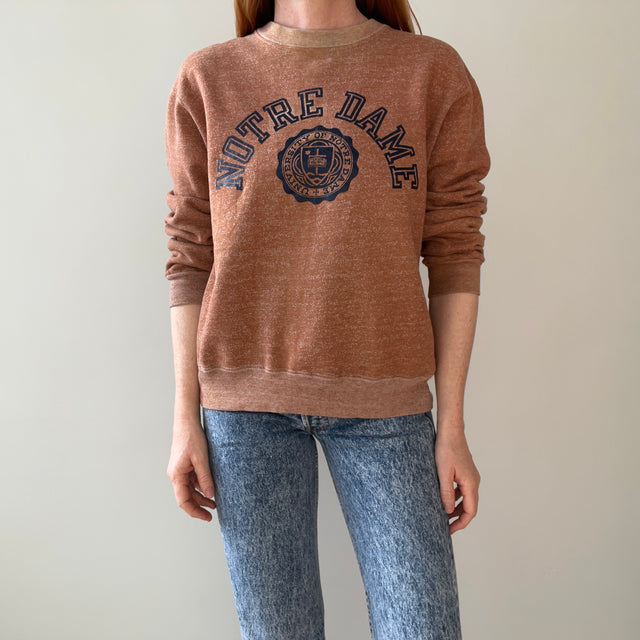 1990/2000s Notre Dame University Heather Brown Sweatshirt