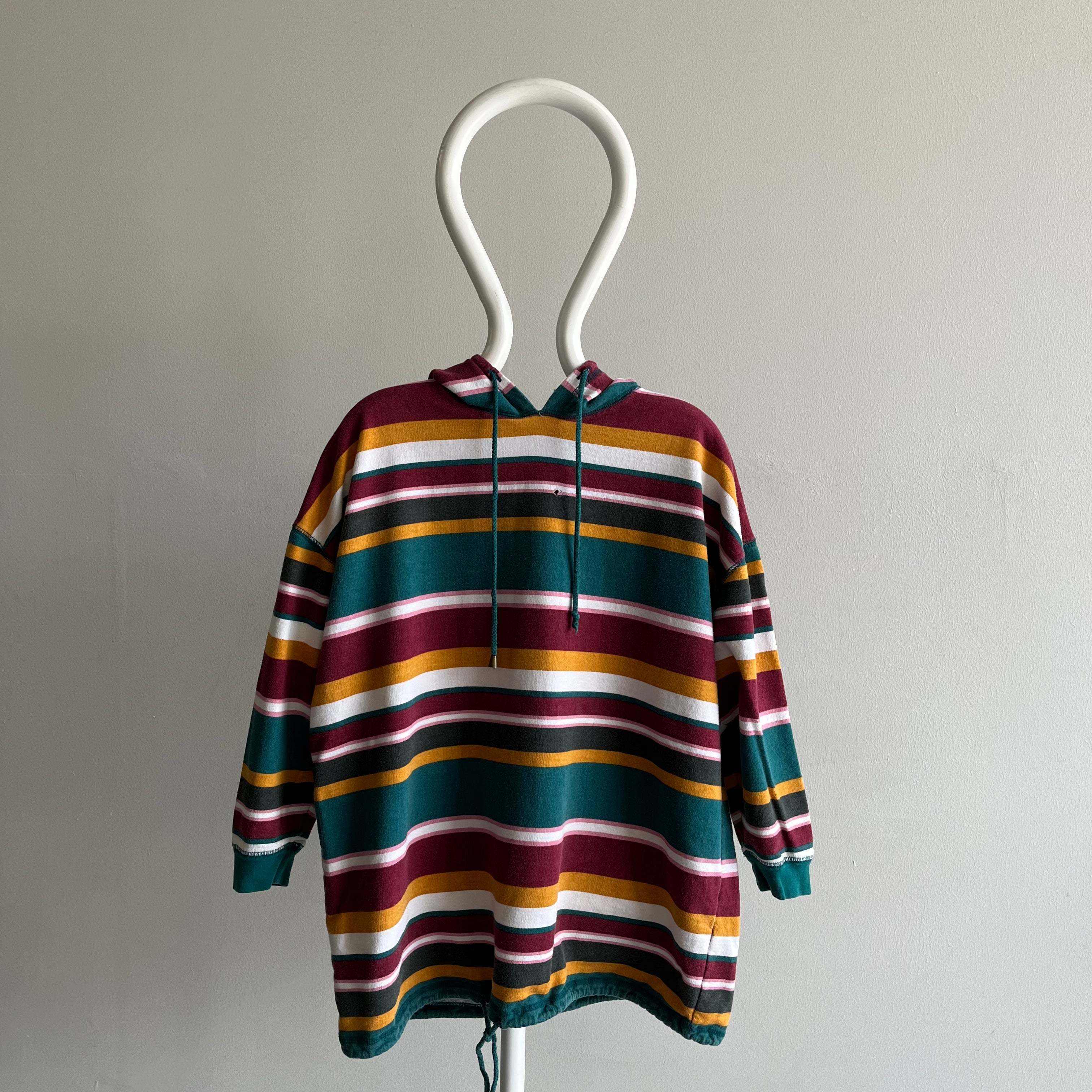 1990s Ooolala Striped Cotton Sweatshirt/Shirt by Gitano!!!