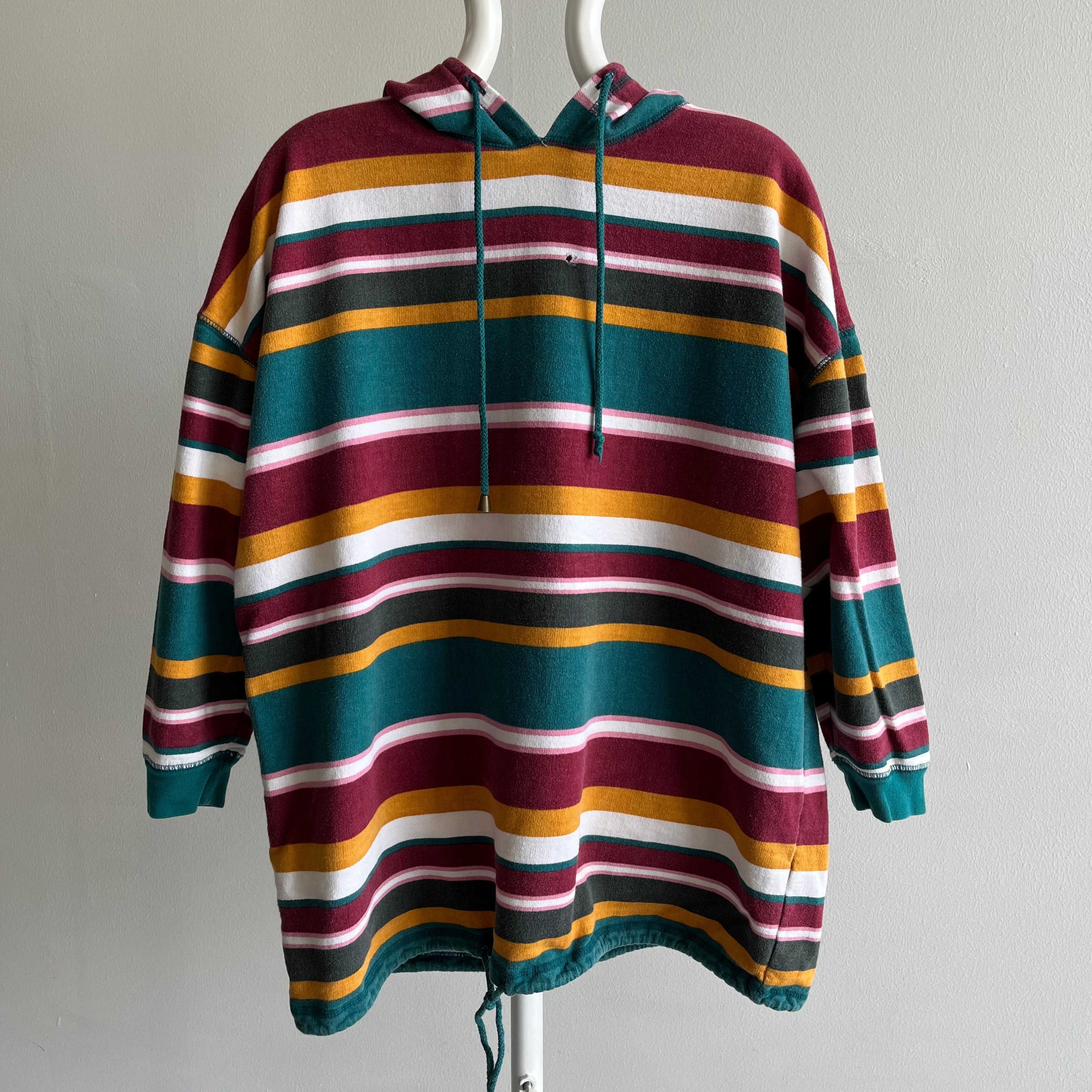 1990s Ooolala Striped Cotton Sweatshirt/Shirt by Gitano!!!