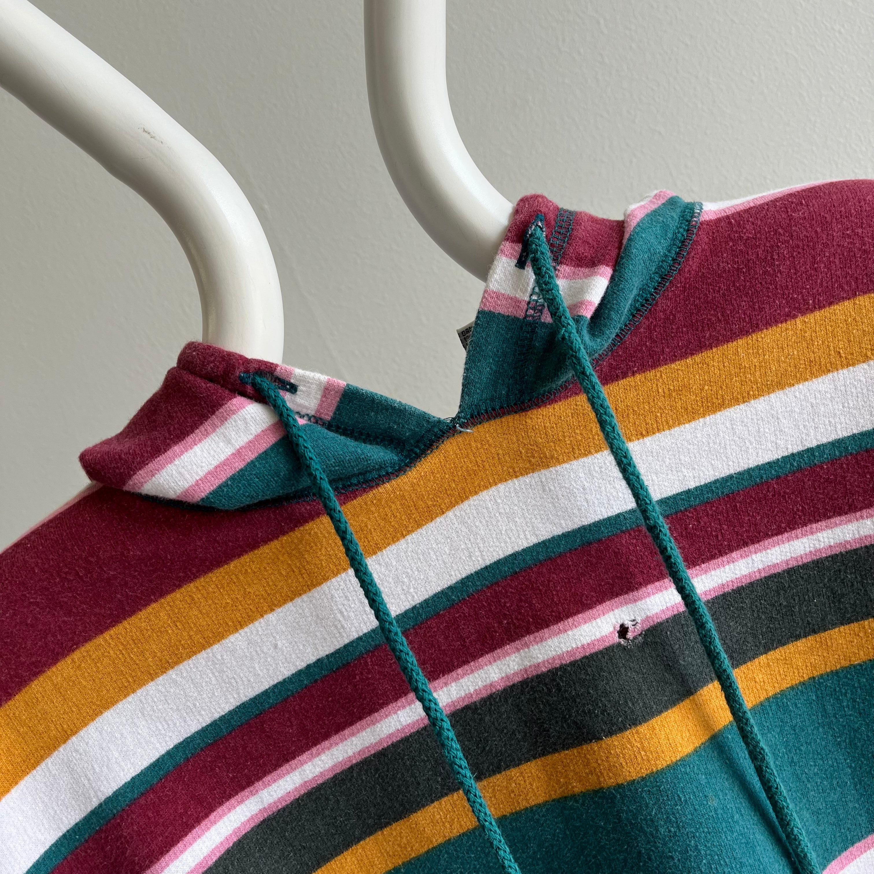 1990s Ooolala Striped Cotton Sweatshirt/Shirt by Gitano!!!