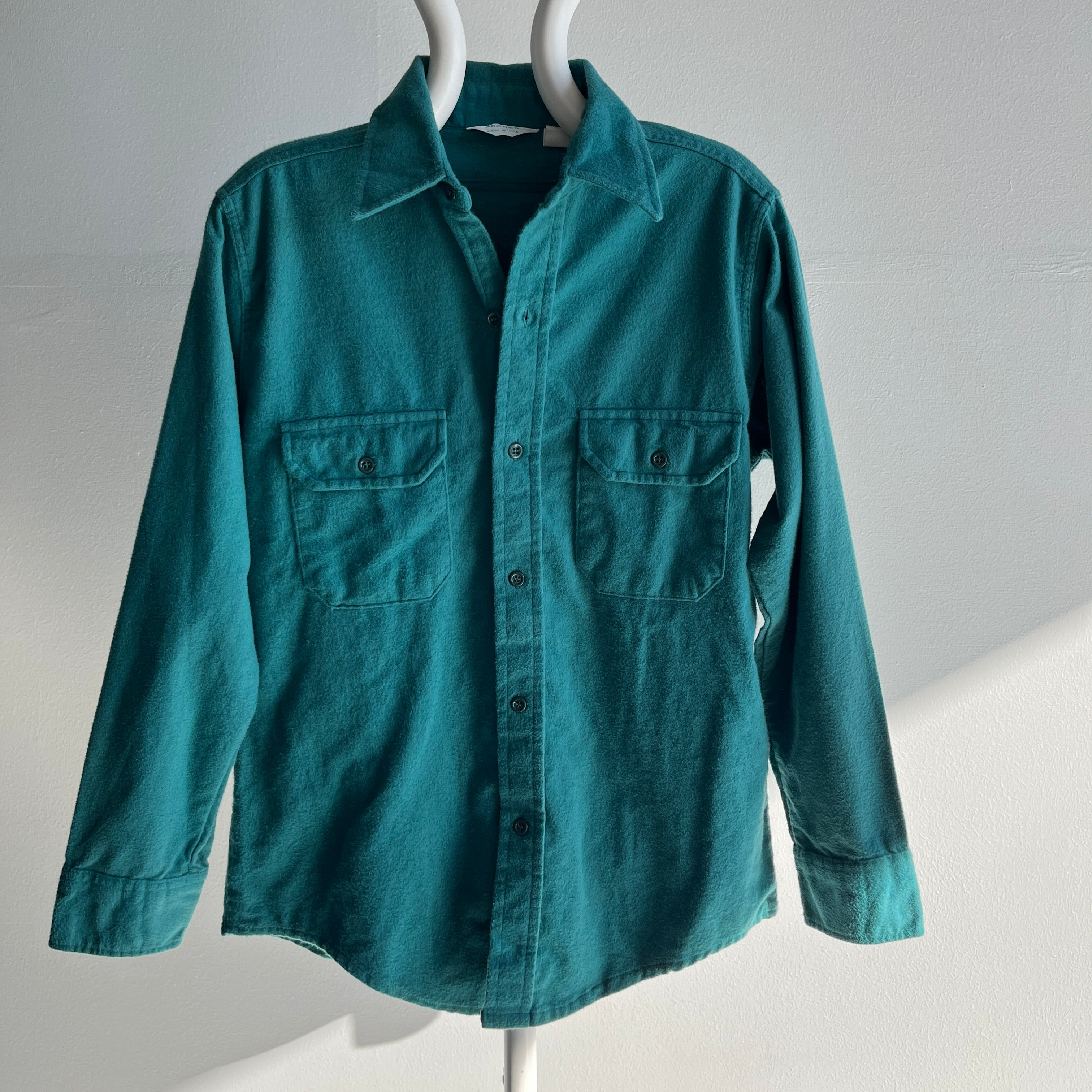 1980s Thin and Super Soft Arctic USA Made Flannel - Lightweight
