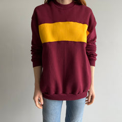 1980s Barely Worn Super Cozy Color Block Sweatshirt by Russell