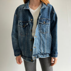 1980s Venezia Incredible Cinched Back Denim Jean Jacket - The Pockets!