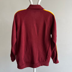 1970s USC Colors Zip Up Mock Neck Sweatshirt - GOLD!