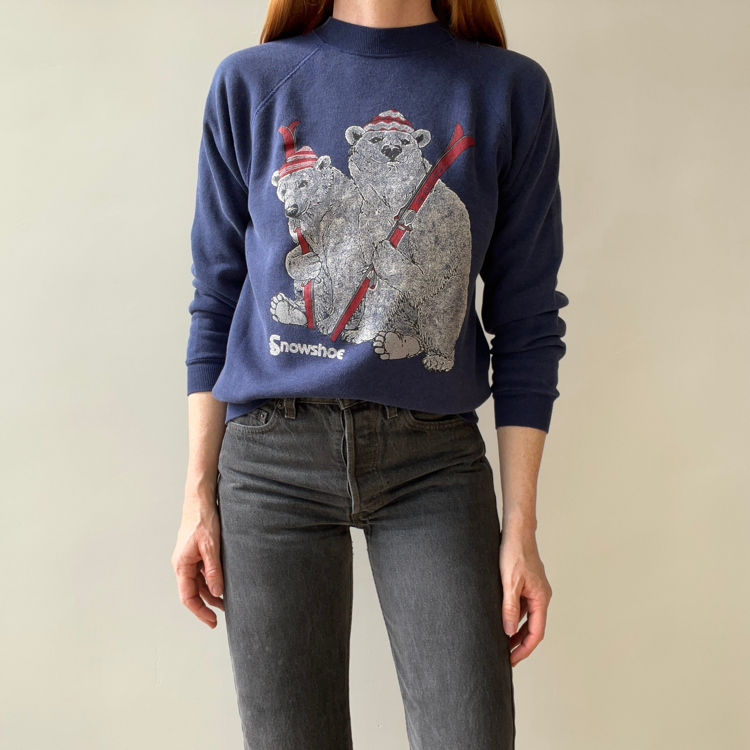 1980s Snowshoe - Ski West Virginia - Polar Bear Sweatshirt