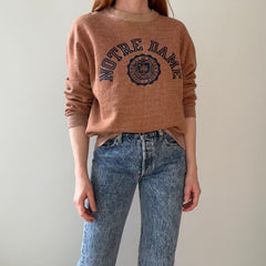 1990/2000s Notre Dame University Heather Brown Sweatshirt