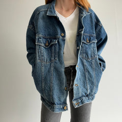 1980s Venezia Incredible Cinched Back Denim Jean Jacket - The Pockets!