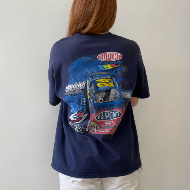 1990s Navy Blue Jeff Gordon T Shirt - The Backside