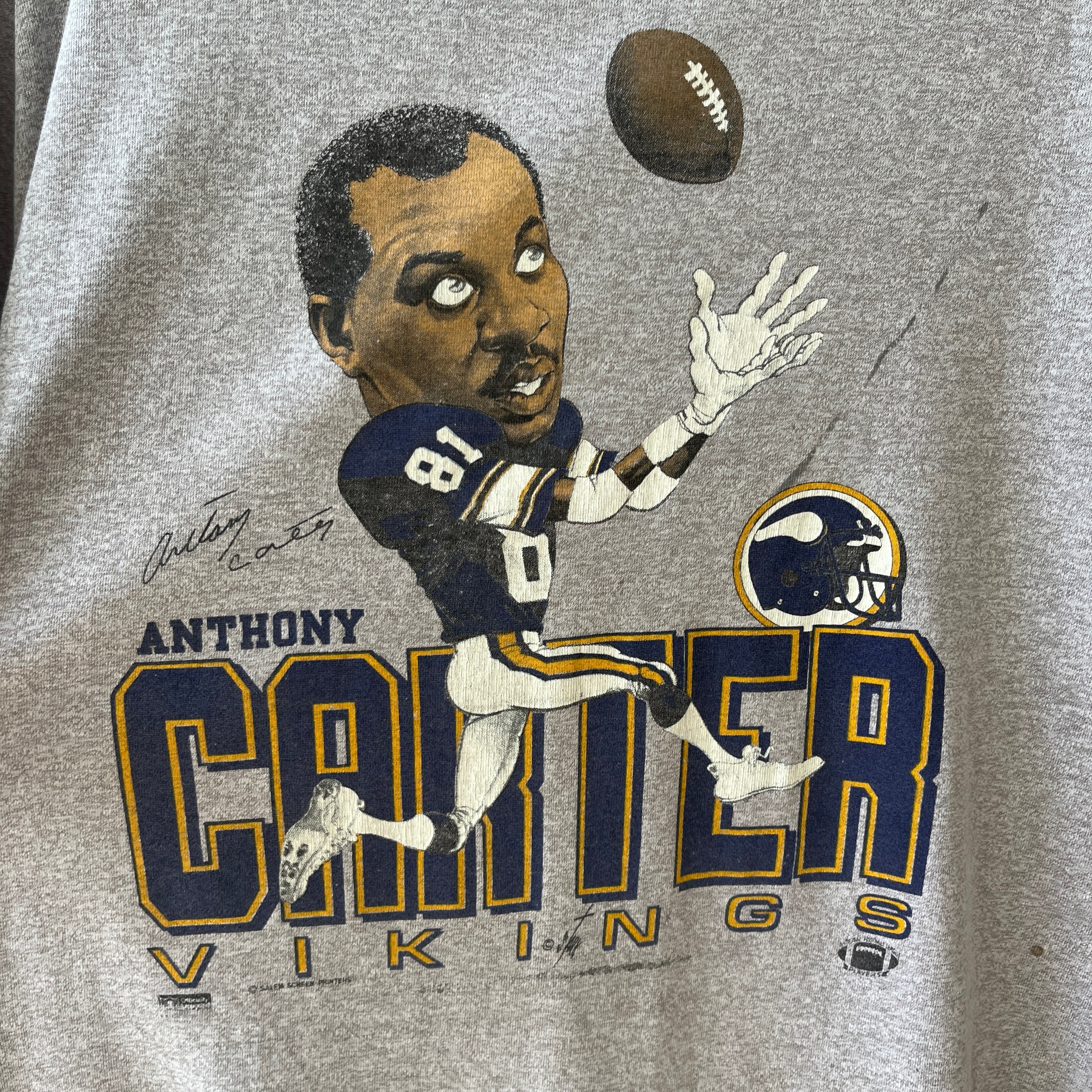 1980s Anthony Carter Minnesota Vikings T-Shirt