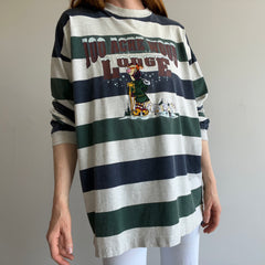 1990s 100 Acre Wood Lodge Tigger Striped Long Sleeve Cotton T-Shirt